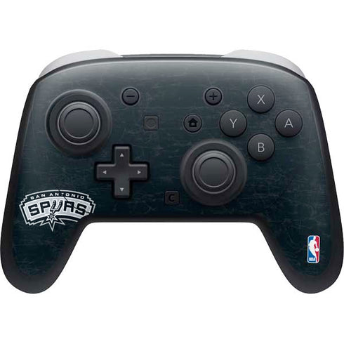 NBA San Antonio Spurs Primary Logo Nintendo Switch 2 (2025) Pro Controller Skin