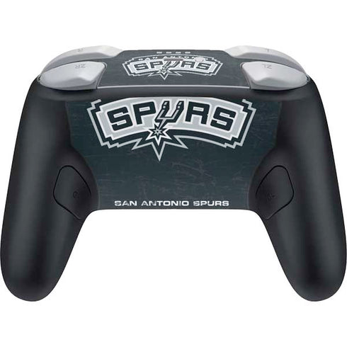 NBA San Antonio Spurs Primary Logo Nintendo Switch 2 (2025) Pro Controller Skin