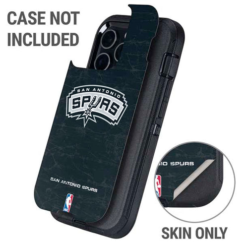 NBA San Antonio Spurs Primary Logo Otterbox Defender iPhone Skin