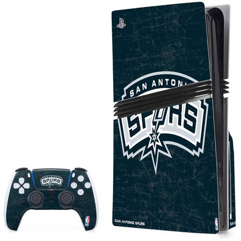 NBA San Antonio Spurs Primary Logo PS5 Pro Disk Bundle Skin