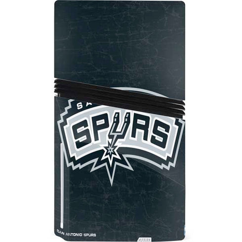 NBA San Antonio Spurs Primary Logo PS5 Pro Disk Console Skin