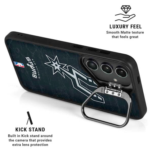 NBA San Antonio Spurs Secondary Logo Galaxy S24 FE Kickstand Case