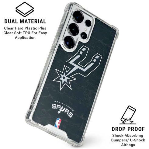 NBA San Antonio Spurs Secondary Logo Galaxy S25 Ultra Clear Case