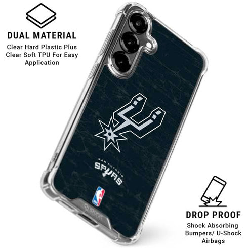 NBA San Antonio Spurs Secondary Logo Galaxy S26 Clear Case