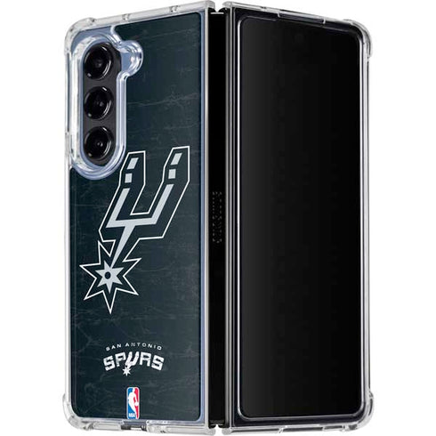 NBA San Antonio Spurs Secondary Logo Galaxy Z Fold5 5G Clear Case