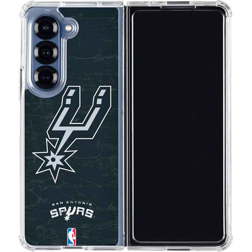 NBA San Antonio Spurs Secondary Logo Galaxy Z Fold6 Clear Case