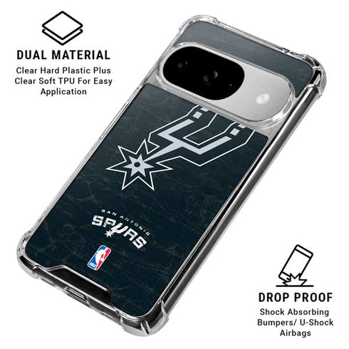 NBA San Antonio Spurs Secondary Logo Google Pixel 10 Clear Case