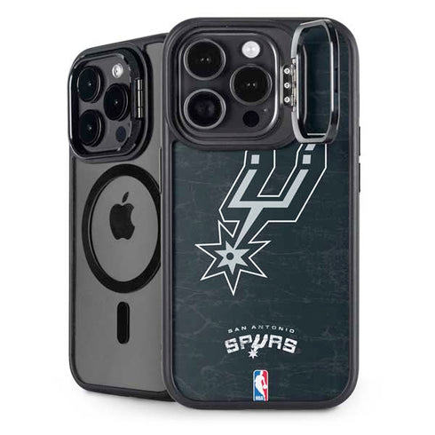 NBA San Antonio Spurs Secondary Logo iPhone 15 Pro Max Kickstand Case