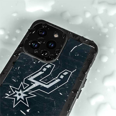 NBA San Antonio Spurs Secondary Logo iPhone 15 Pro Waterproof Case