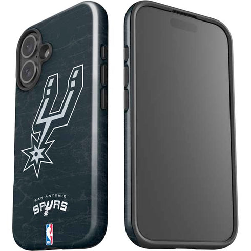 NBA San Antonio Spurs Secondary Logo iPhone 16 Plus Impact Case