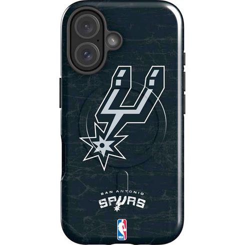 NBA San Antonio Spurs Secondary Logo iPhone 16 Plus Magsafe Impact Case