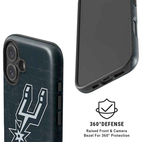 NBA San Antonio Spurs Secondary Logo iPhone 16 Plus Magsafe Impact Case