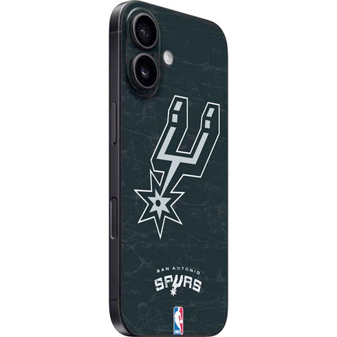 NBA San Antonio Spurs Secondary Logo iPhone 16 Plus Skin