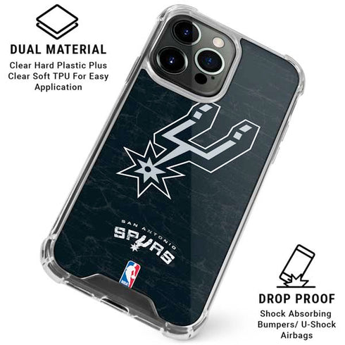 NBA San Antonio Spurs Secondary Logo iPhone 16 Pro Max Clear Case