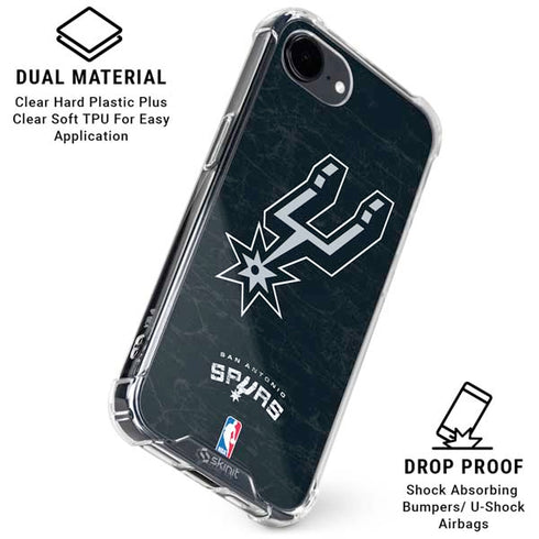 NBA San Antonio Spurs Secondary Logo iPhone 16e Clear Case