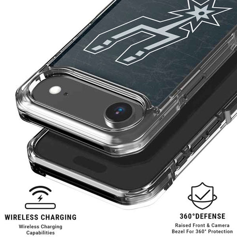 NBA San Antonio Spurs Secondary Logo iPhone 17 Air Clear Case