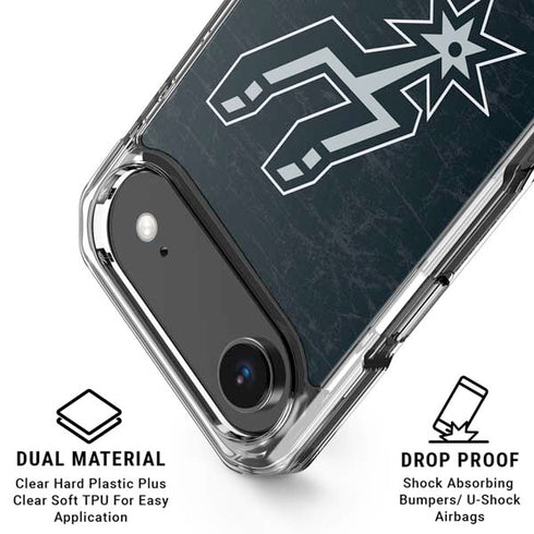 NBA San Antonio Spurs Secondary Logo iPhone 17 Air Clear Case