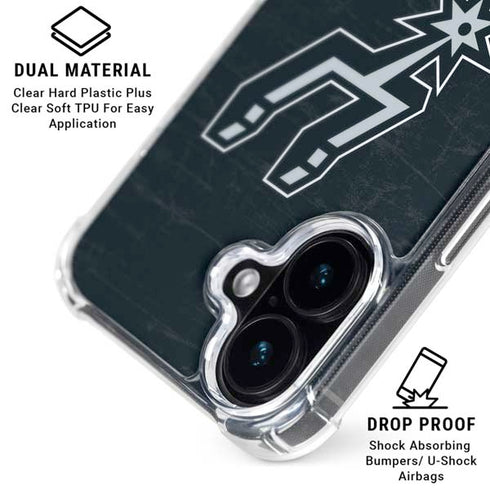 NBA San Antonio Spurs Secondary Logo iPhone 17 Clear Case