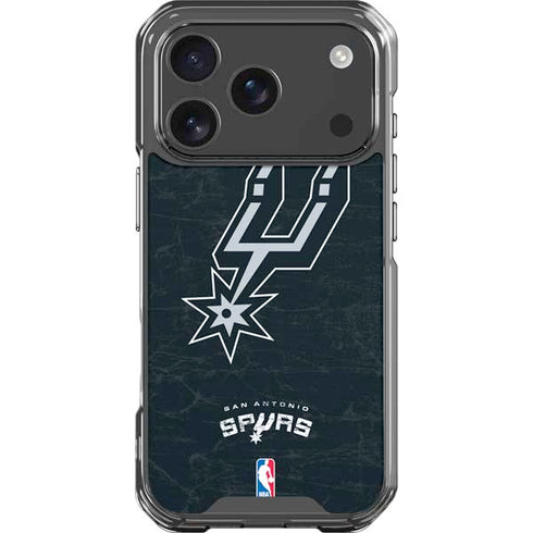 NBA San Antonio Spurs Secondary Logo iPhone 17 Pro Clear Case