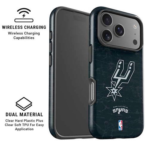 NBA San Antonio Spurs Secondary Logo iPhone 17 Pro Magsafe Impact Case