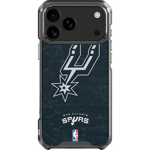 NBA San Antonio Spurs Secondary Logo iPhone 17 Pro Max Clear Case