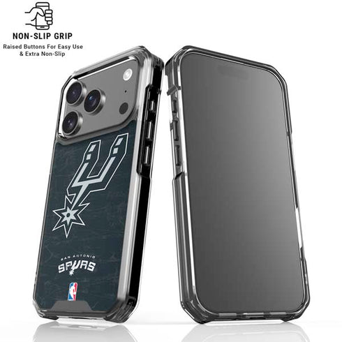 NBA San Antonio Spurs Secondary Logo iPhone 17 Pro Max Clear Case