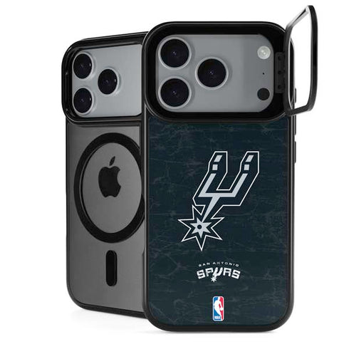 NBA San Antonio Spurs Secondary Logo iPhone 17 Pro Max Kickstand Case