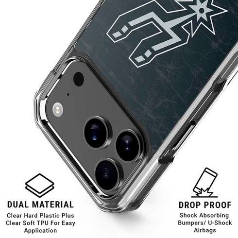 NBA San Antonio Spurs Secondary Logo iPhone 18 Pro Clear Case