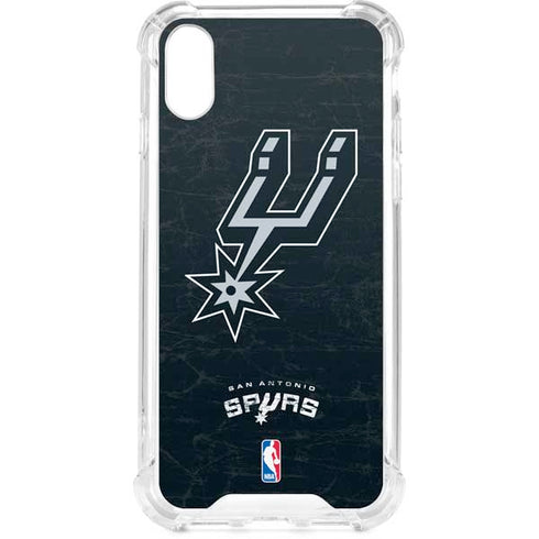NBA San Antonio Spurs Secondary Logo iPhone XS Clear Case