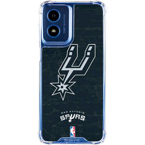 NBA San Antonio Spurs Secondary Logo Moto G 5G (2024) Clear Case