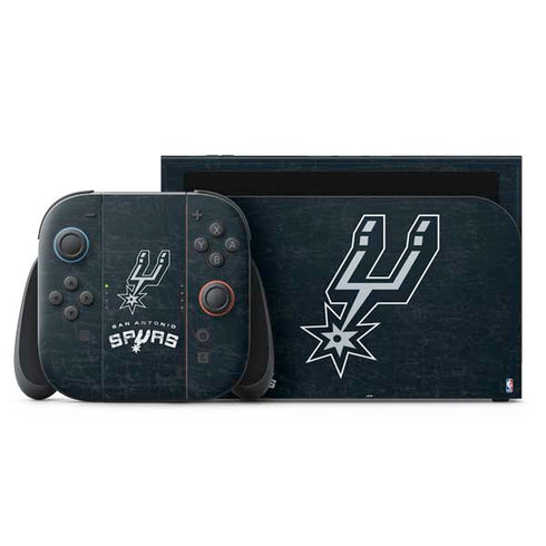 NBA San Antonio Spurs Secondary Logo Nintendo Switch 2 (2025) with Joy-Con Skin