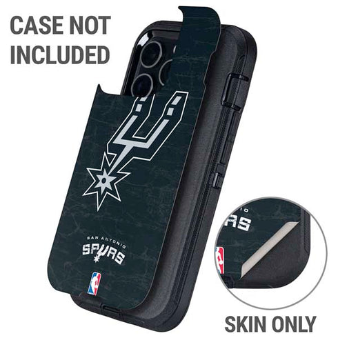 NBA San Antonio Spurs Secondary Logo Otterbox Defender iPhone Skin