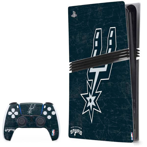 NBA San Antonio Spurs Secondary Logo PS5 Pro Bundle Skin