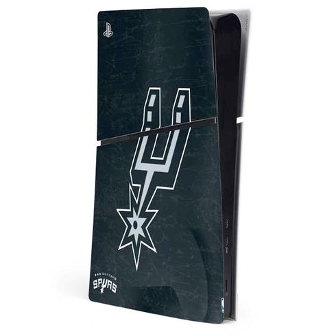 NBA San Antonio Spurs Secondary Logo PS5 Slim Digital Edition Console Skin