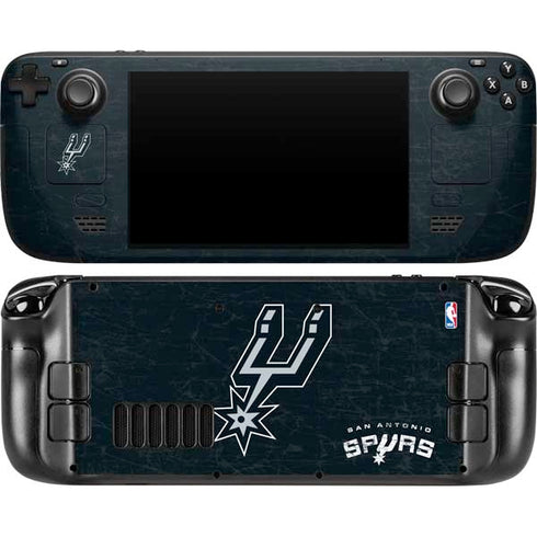 NBA San Antonio Spurs Secondary Logo Steam Deck Handheld Gaming Computer OLED Skin