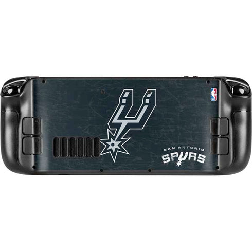 NBA San Antonio Spurs Secondary Logo Steam Deck Handheld Gaming Computer OLED Skin
