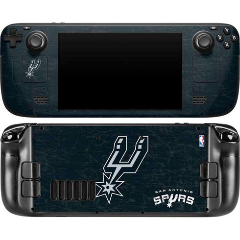NBA San Antonio Spurs Secondary Logo Steam Deck Handheld Gaming Computer Skin