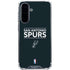 NBA San Antonio Spurs Standard - Black Galaxy A36 5G Clear Case