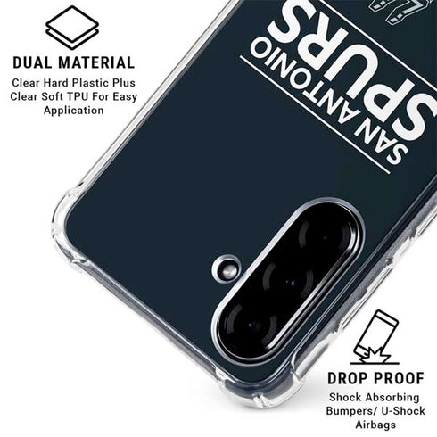 NBA San Antonio Spurs Standard - Black Galaxy A36 5G Clear Case