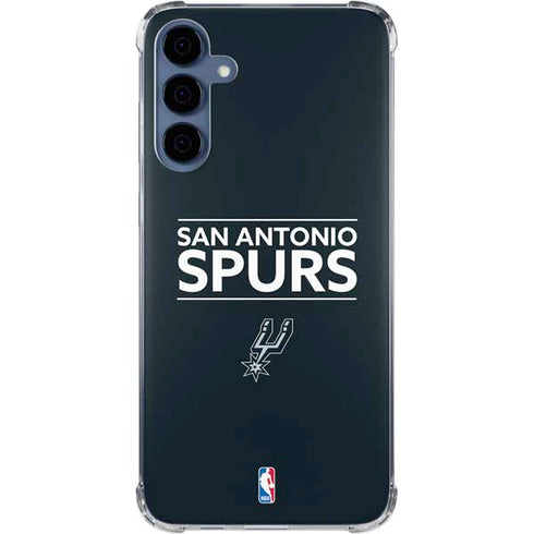 NBA San Antonio Spurs Standard - Black Galaxy A55 5G Clear Case