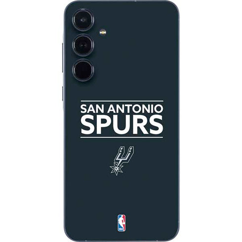 NBA San Antonio Spurs Standard - Black Galaxy A55 5G Skin