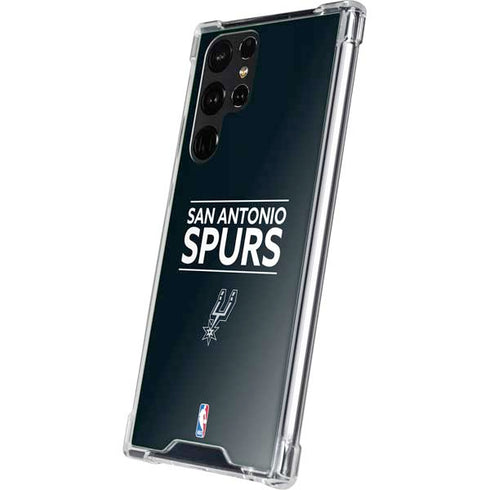 NBA San Antonio Spurs Standard - Black Galaxy S23 Ultra Clear Case