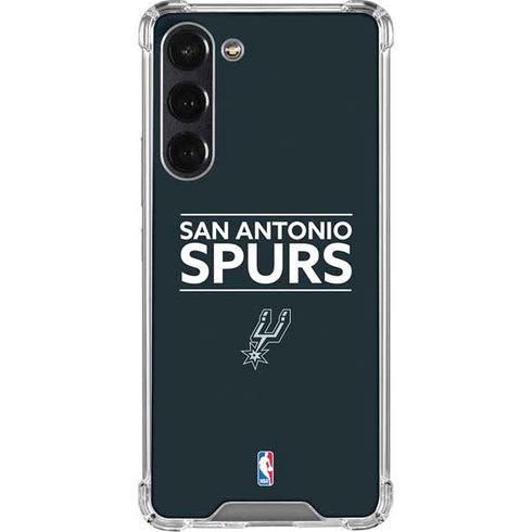 NBA San Antonio Spurs Standard - Black Galaxy S24 FE Clear Case