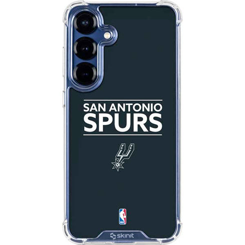 NBA San Antonio Spurs Standard - Black Galaxy S25 Clear Case