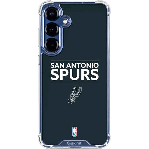 NBA San Antonio Spurs Standard - Black Galaxy S25 Plus Clear Case