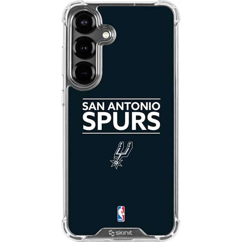 NBA San Antonio Spurs Standard - Black Galaxy S26 Clear Case