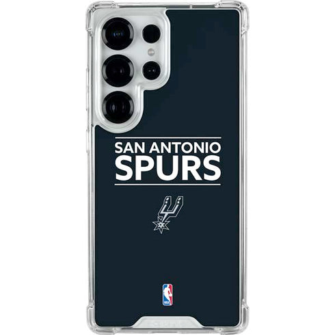 NBA San Antonio Spurs Standard - Black Galaxy S26 Ultra Clear Case