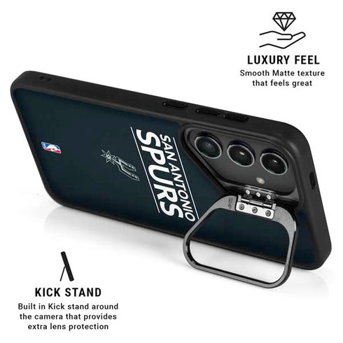 NBA San Antonio Spurs Standard - Black Galaxy S26 Ultra Kickstand Case