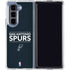 NBA San Antonio Spurs Standard - Black Galaxy Z Fold5 5G Clear Case