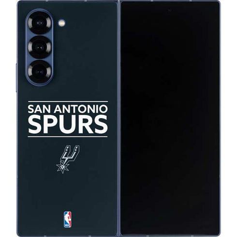 NBA San Antonio Spurs Standard - Black Galaxy Z Fold6 Skin